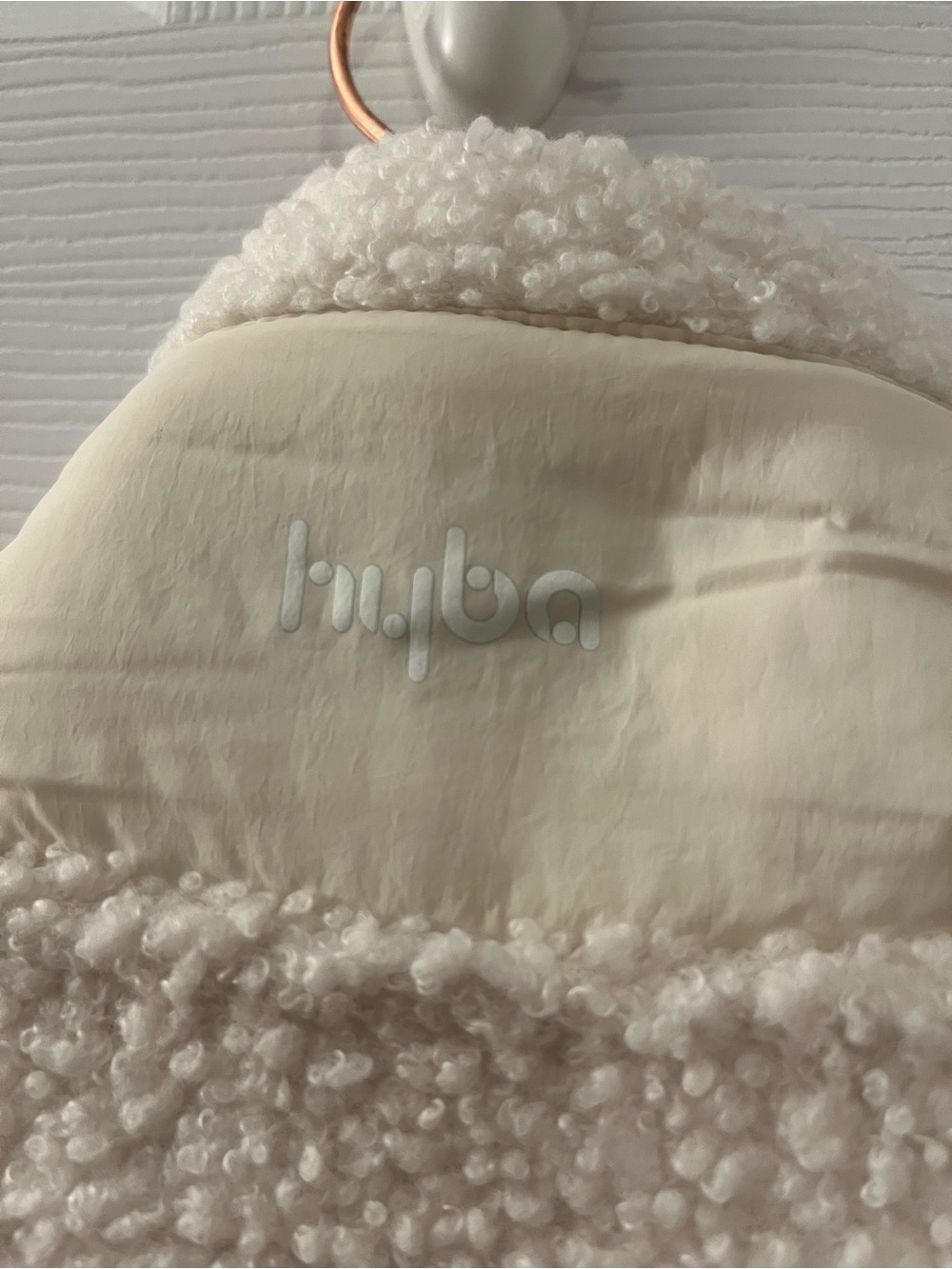 Cream Sherpa Zip-Front Teddy Jacket with Patch Pockets - Picture 6 of 10